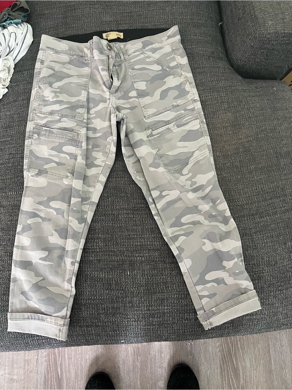 Democracy Light Gray Camouflage Pants